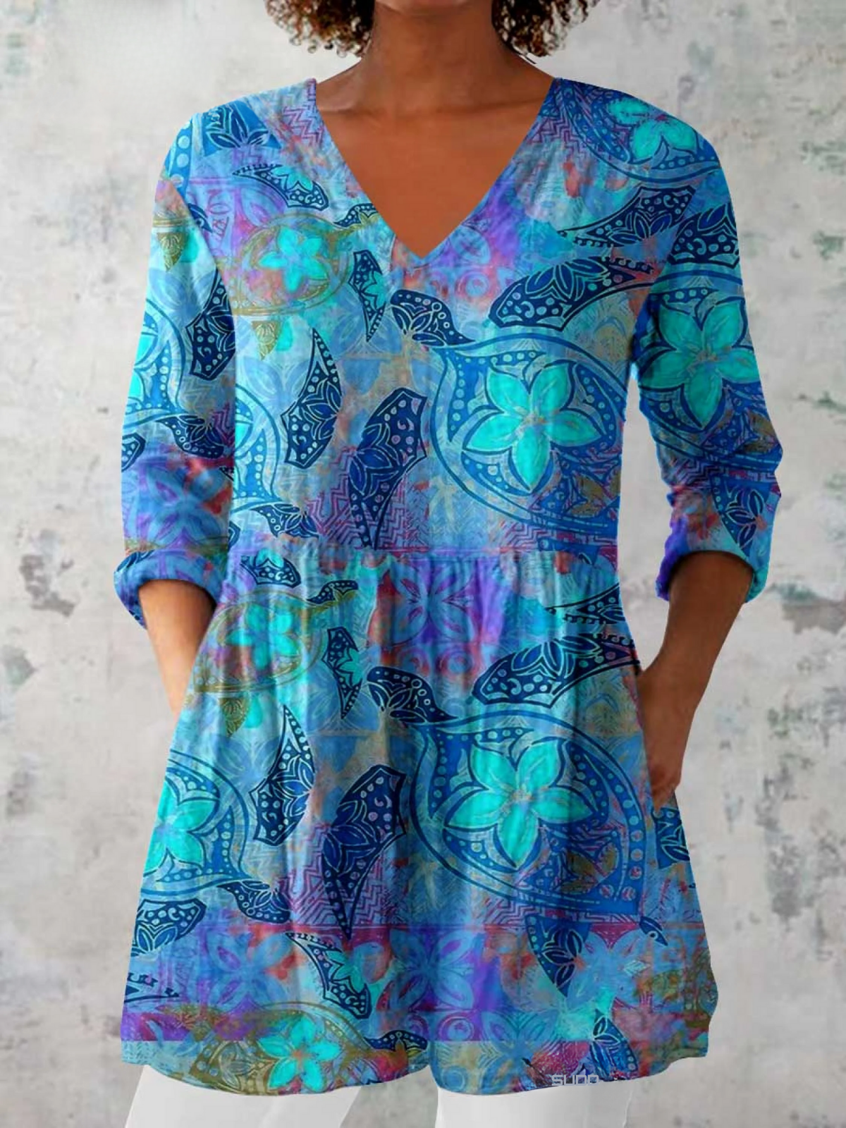 Juliette | Camicetta elegante con scollo a V lungo