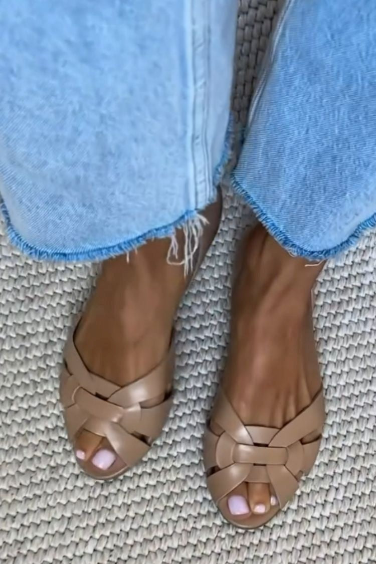 Mireya - Espadrillas Basse con Punta Aperta
