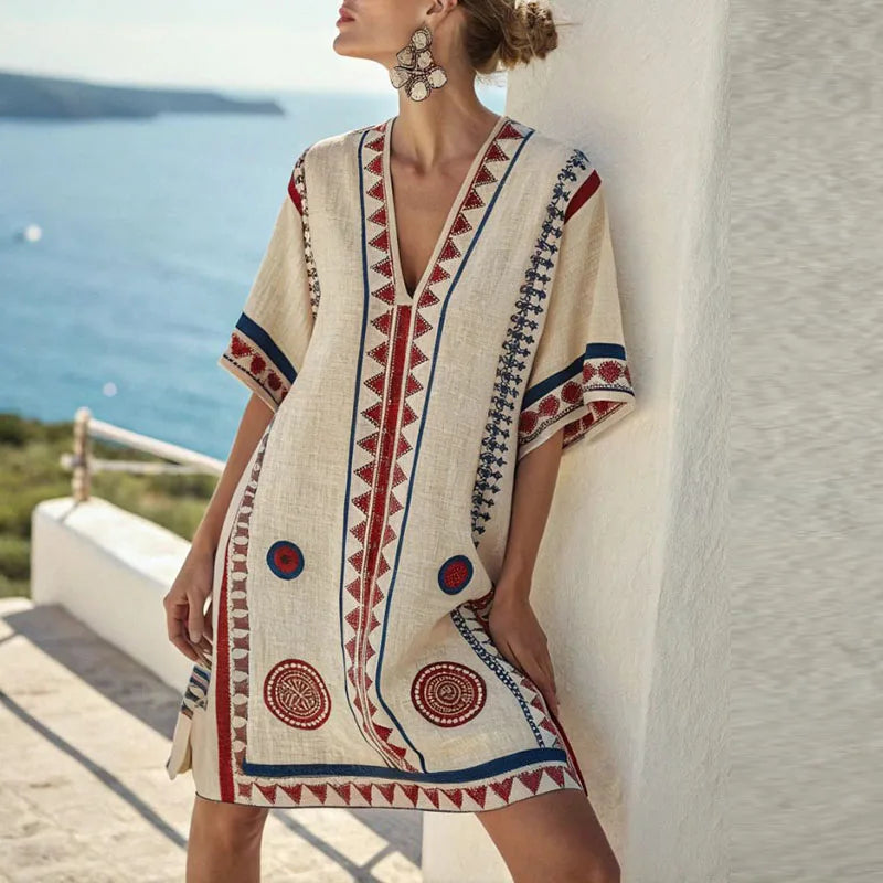 Caterina | Abito da Mare Elegante per un'Estate Raffinata