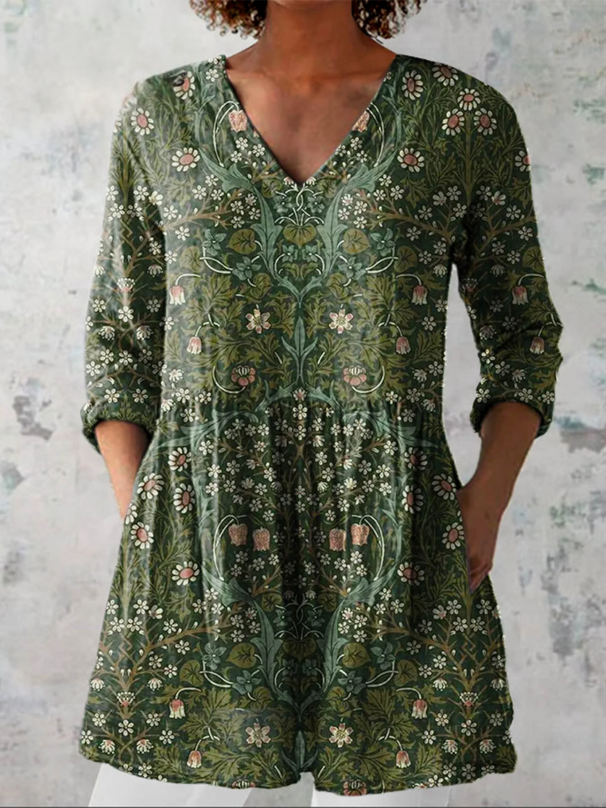 Julie | Camicetta elegante con scollo a V lungo