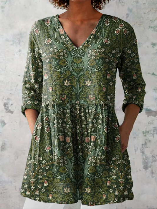 Julie | Camicetta elegante con scollo a V lungo