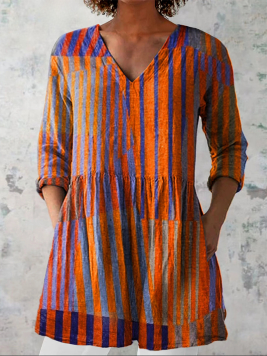 Nadia | Camicetta elegante con scollo a V lungo