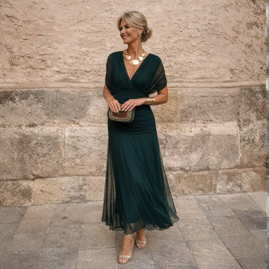Morgan | Abito Smeraldo Elegante