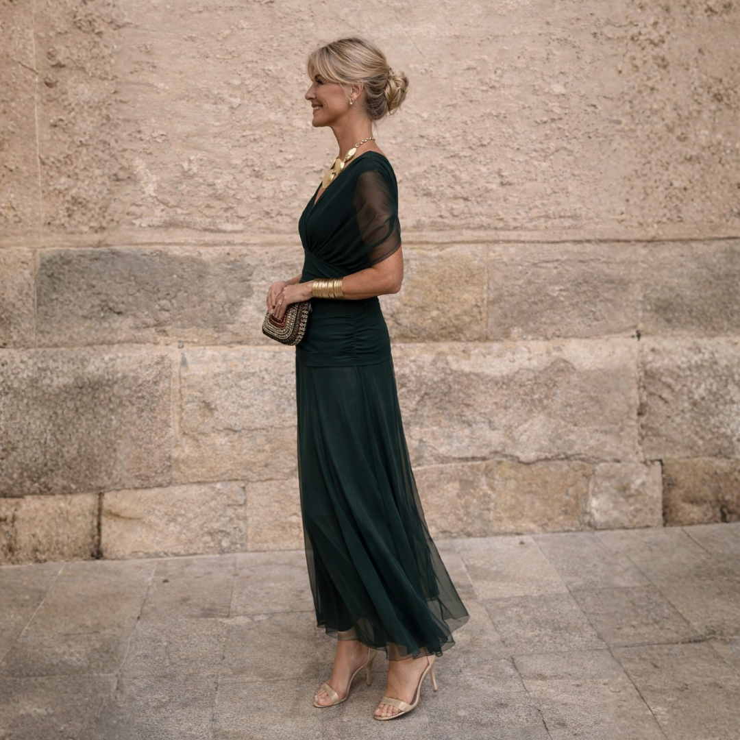 Morgan | Abito Smeraldo Elegante