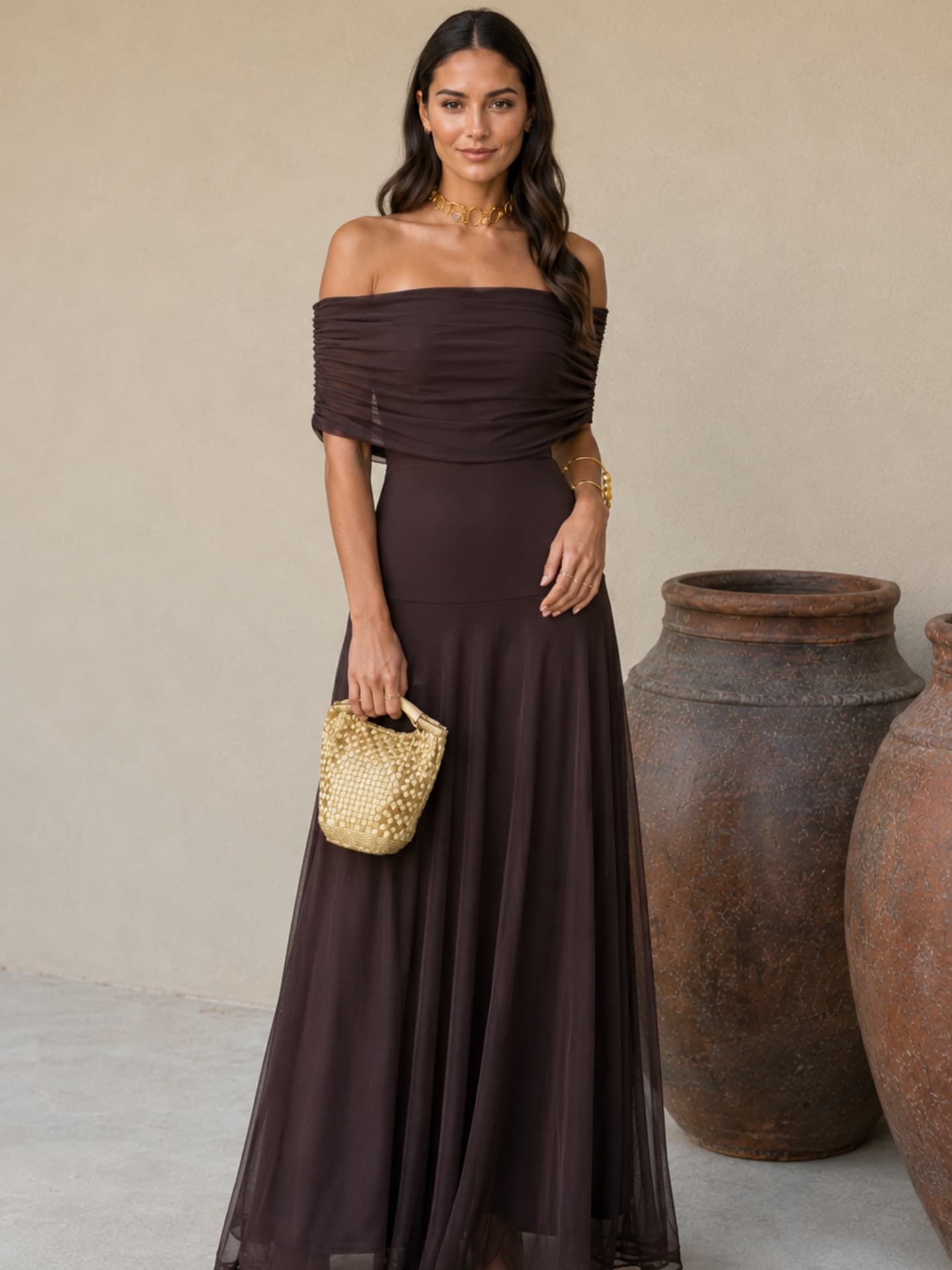 Vestito Toledo marrone