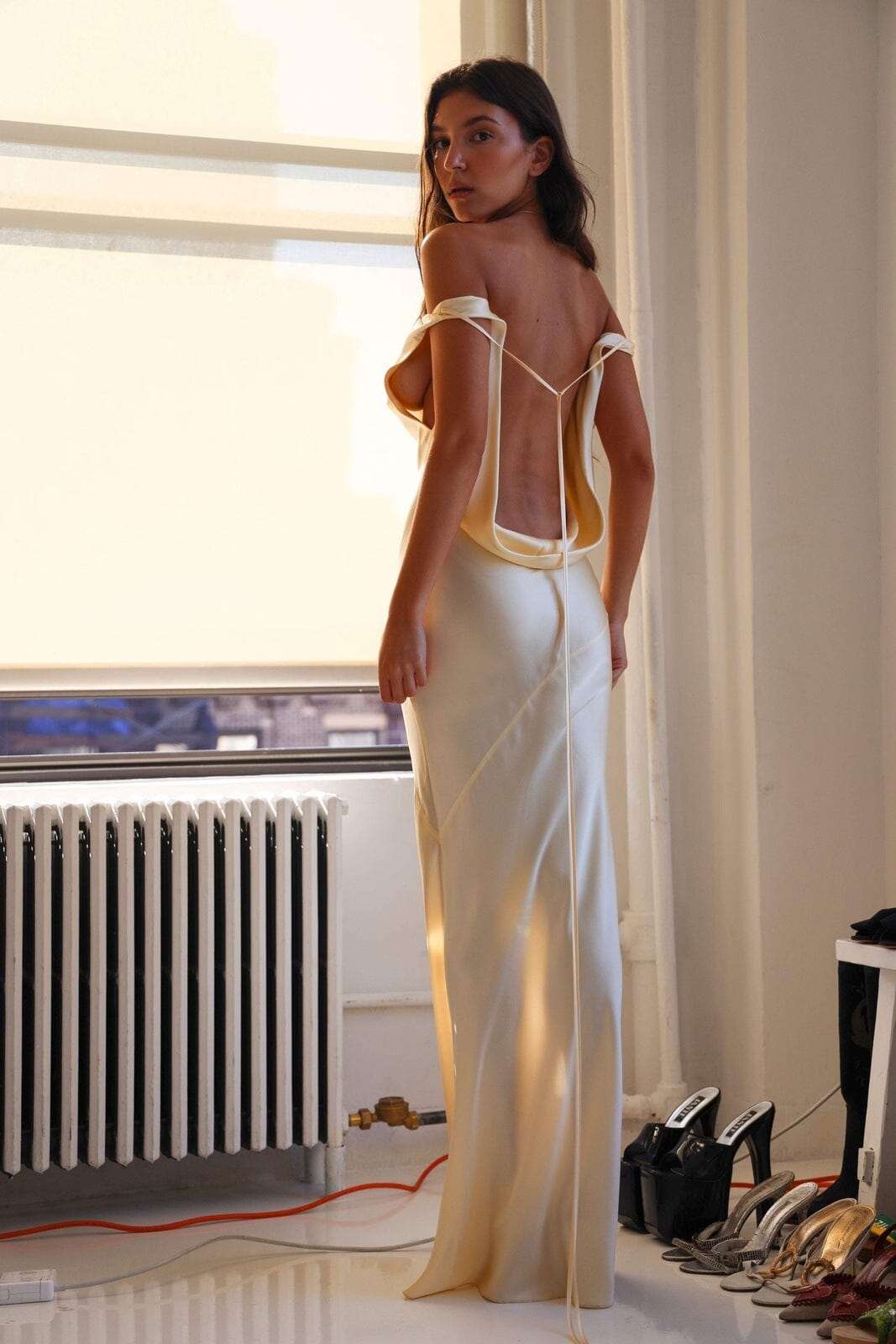 Abito Maxi in Seta Elegante