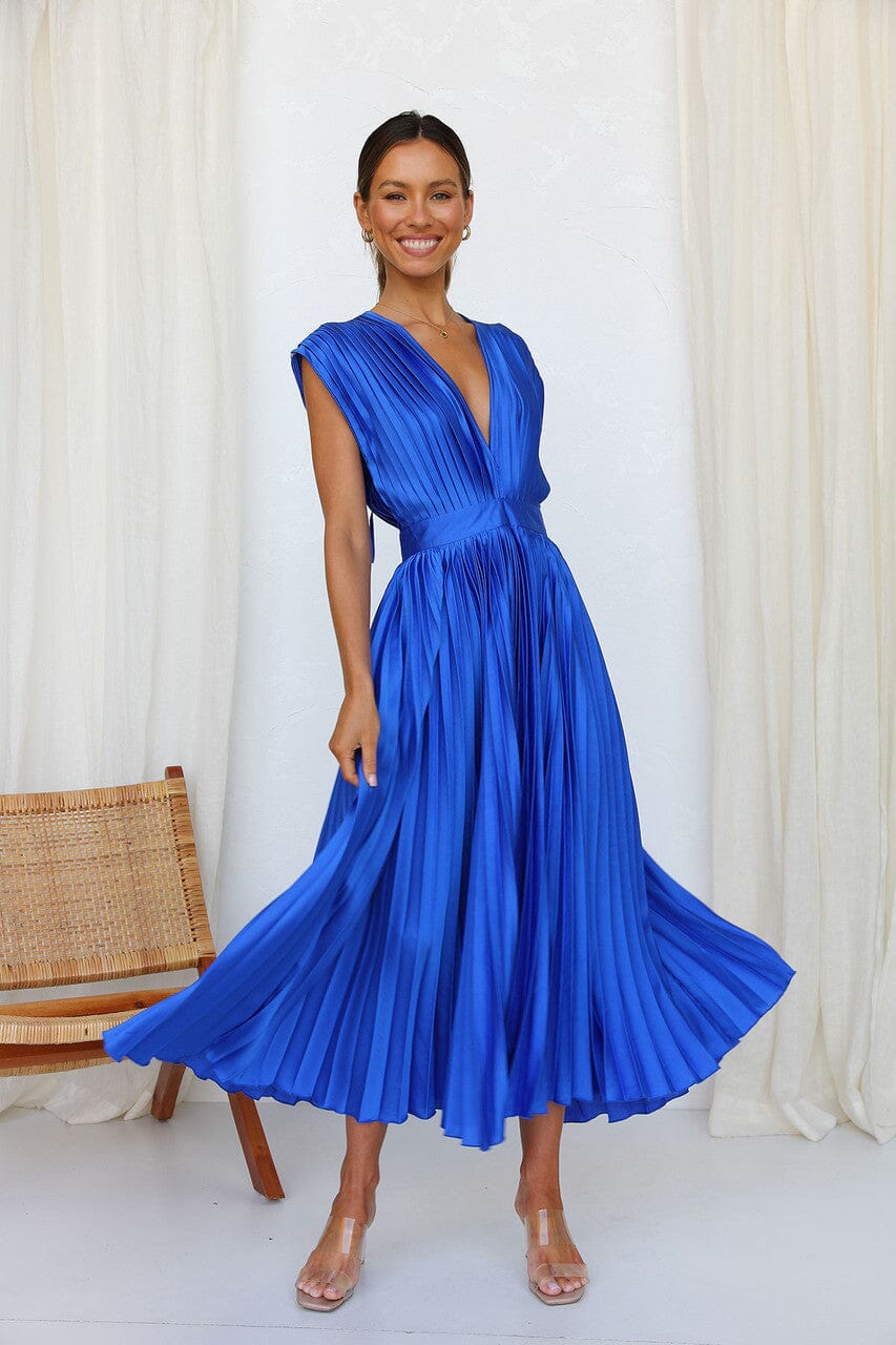 Abito Midi Elegante in Seta