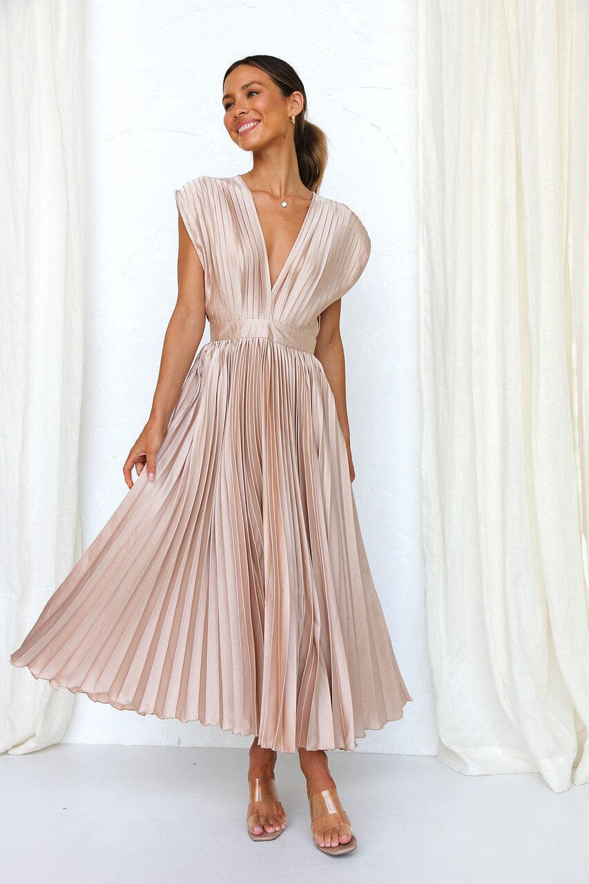 Abito Midi Elegante in Seta