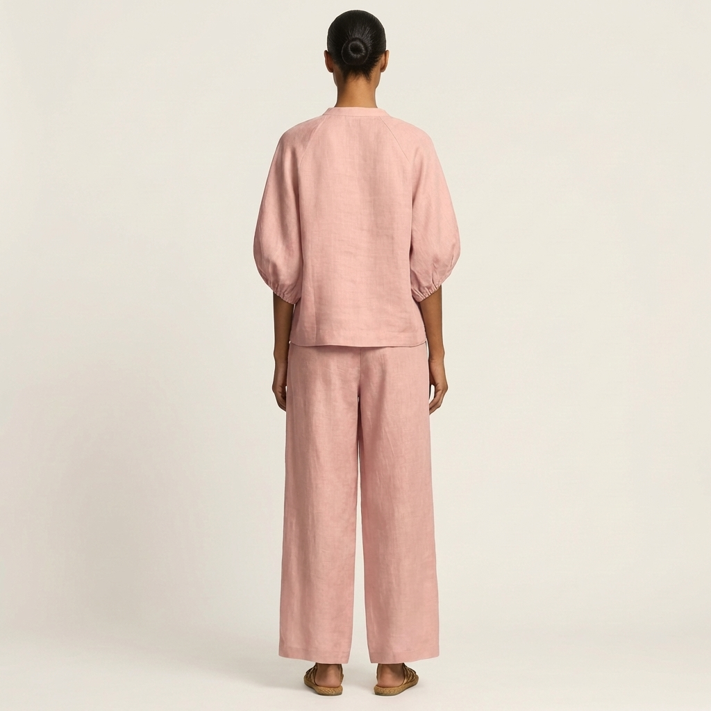 Marlowe | Set con zip frontale e maniche a sbuffo