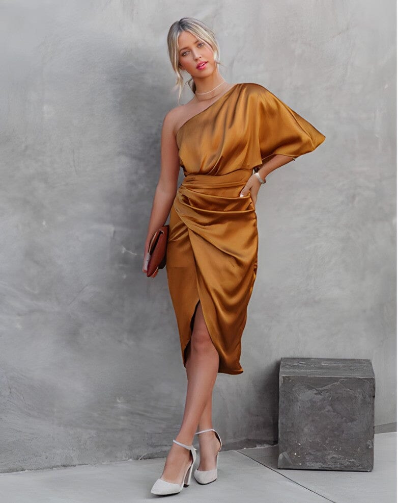 Elegante Abito in Seta Divina