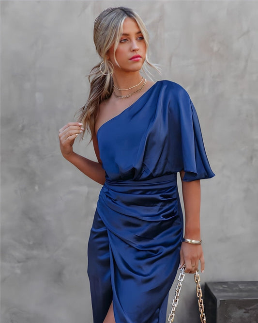 Elegante Abito in Seta Divina