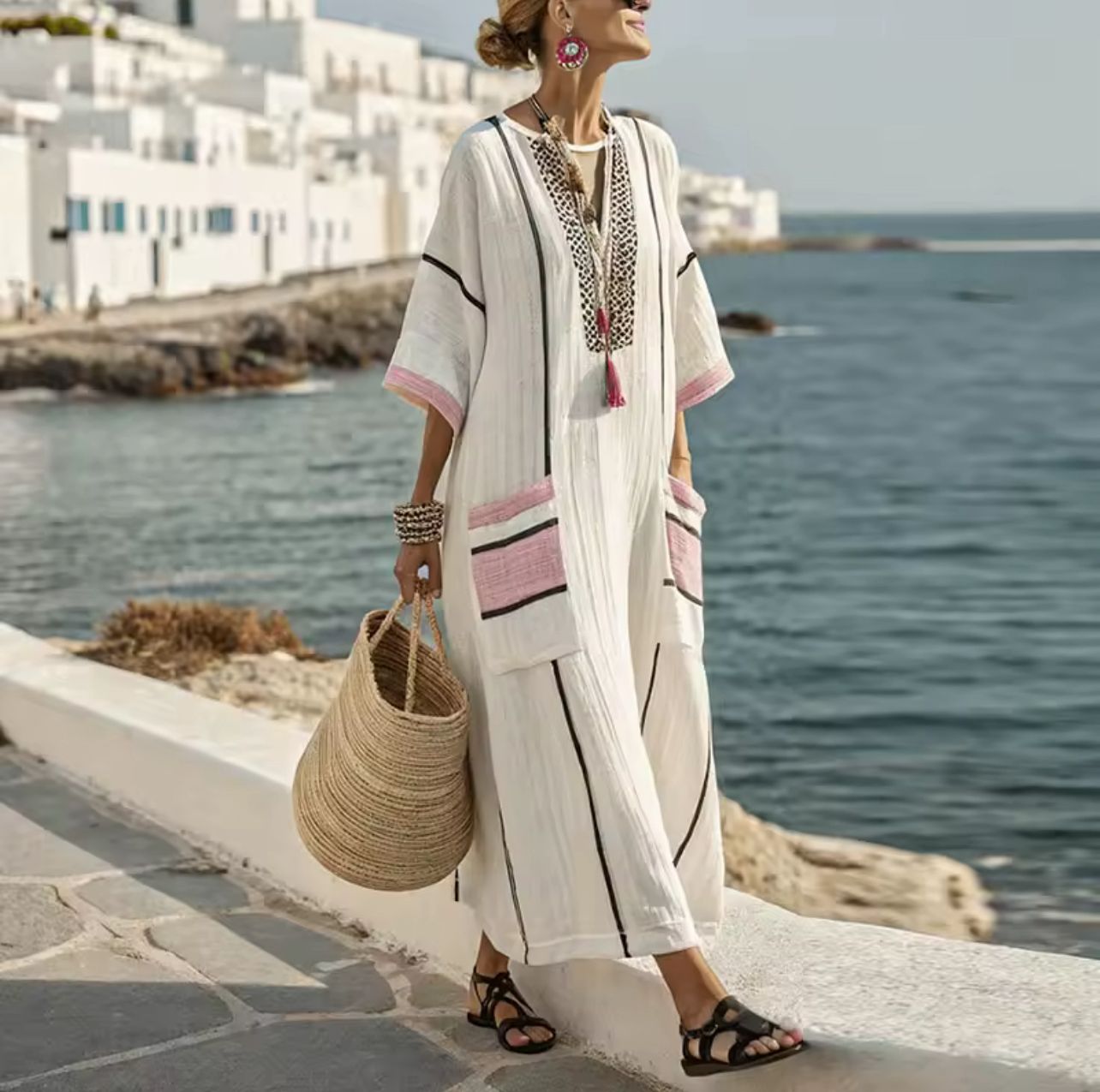 Isotta | Abito Lungo da Mare per un'Estate Elegante