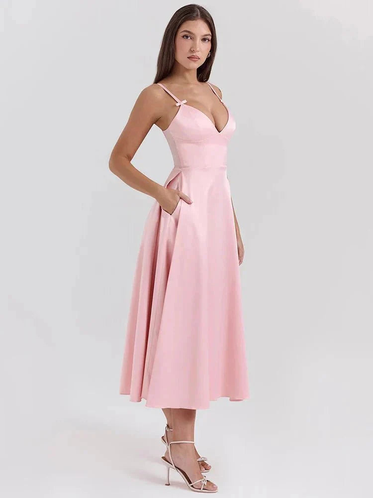 Abito in Raso Glamour Vintage